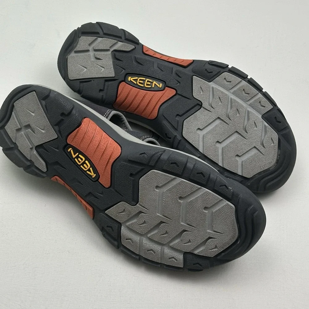 KEEN Newport H2 Water Sandals Men 13 India Ink Rust Black Gray Waterproof Hybrid